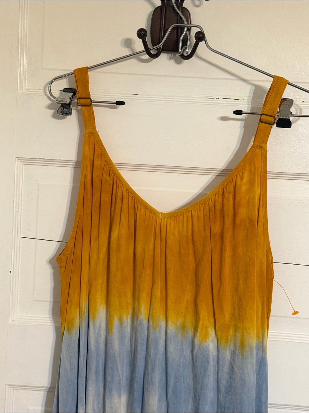 Knox Rose Yellow and Blue Tie-Dye Maxi Dress - Picture 5 of 7